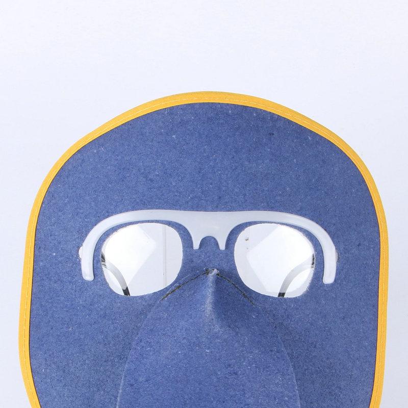 Head-Mounted Ghost Face Cowhide Mask for Welding with Eye Protection