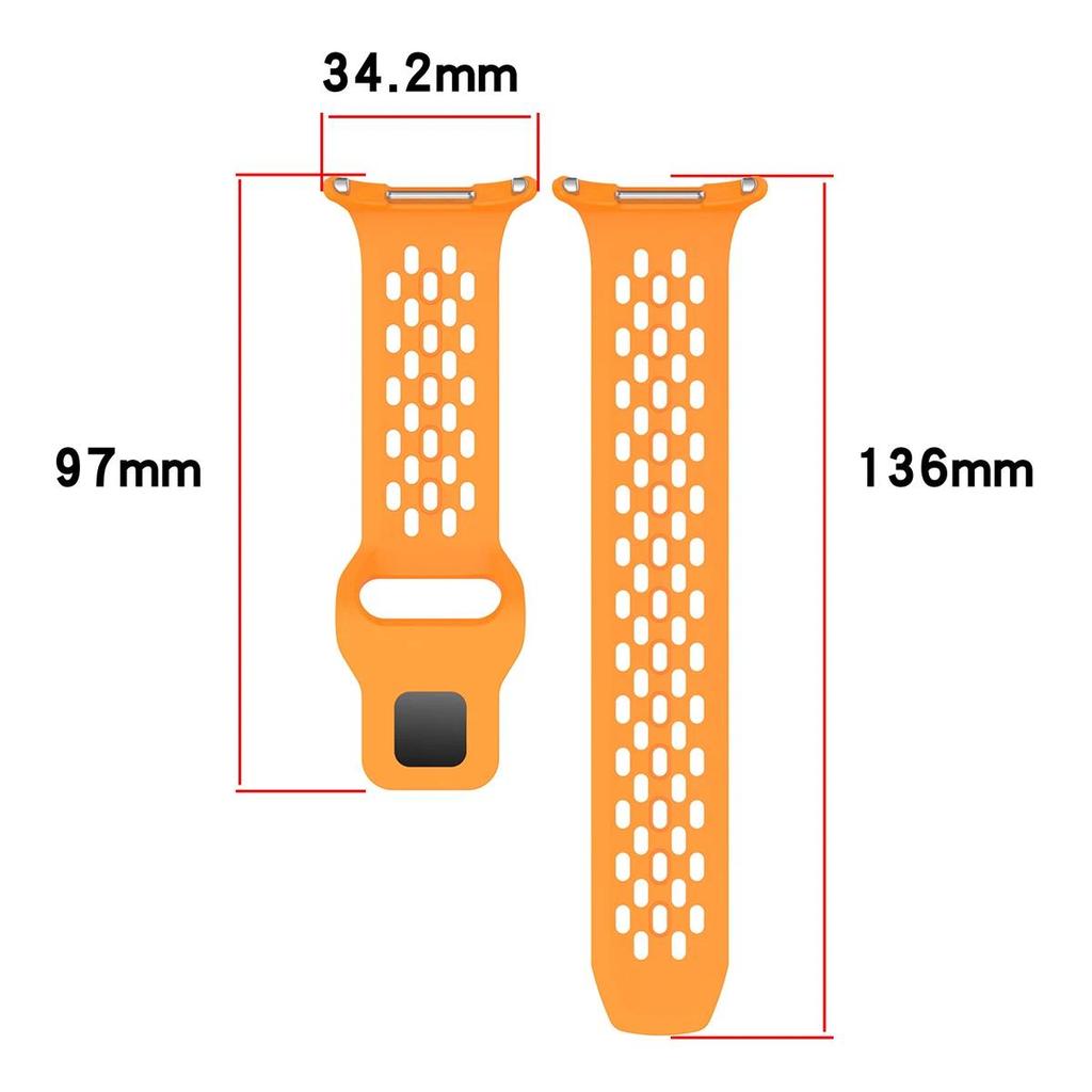 Silicone Bracelet For Samsung Watch 7 Ultra 47mm Breathable Sport Strap Watchband Galaxy Watch Ultra 47mm Women Men Band Correa