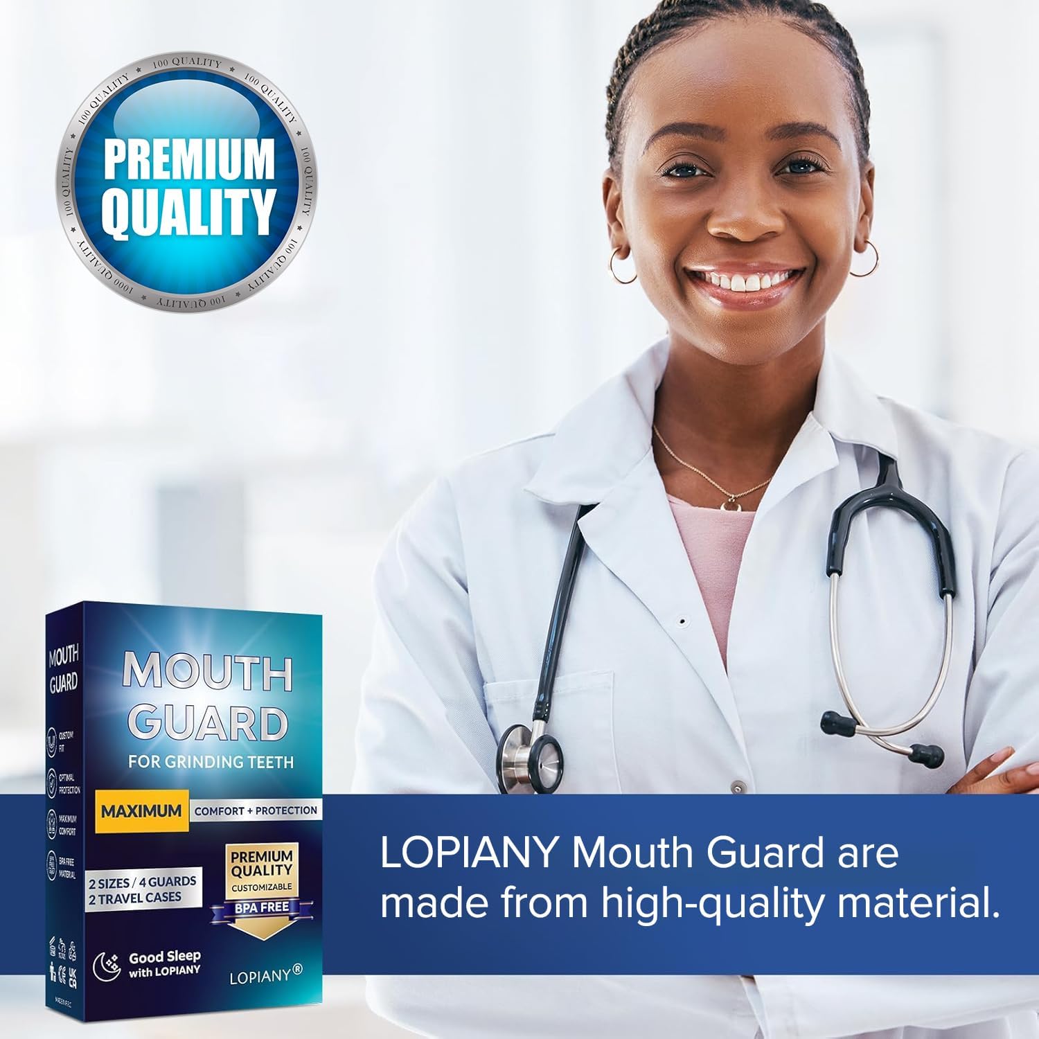 Mouth Guard for Grinding Teeth at Night, Night Guards for Teeth Grinding, Mouthguards for Grinding of Teeth, Bite Guard for Teeth Clenching