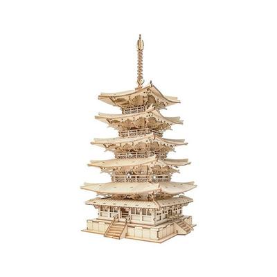 Star Exploration Hangul Manual Robot Tower TGN02 Wood Puzzle FIVE Stored Pagoda Rokr Korea 3d Puzzle