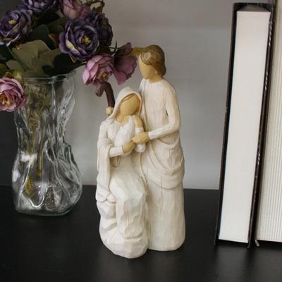 Resin Religious Family Decorative Items, Creative Home Tabletop Landscape Statues, Decorative Handicrafts