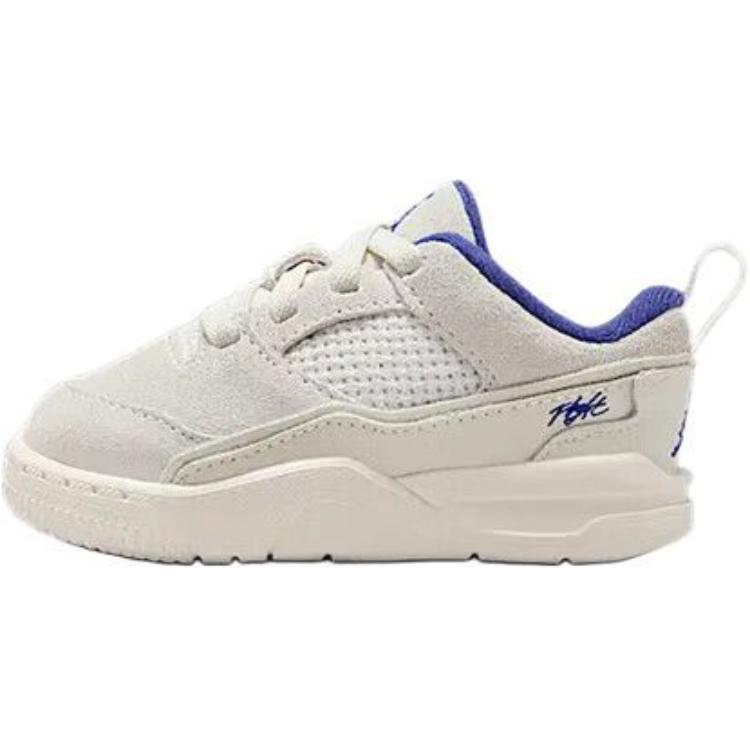 Jordan Flight Court Comfortable Versatile Non-Slip Durable Low-Top Walking Shoes Baby Sneaker White HF3331-005
