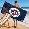 Name Custom New England Revolution Print Beach Towel, Large Soft Quick Dry Towel for Beach Camping Swimming