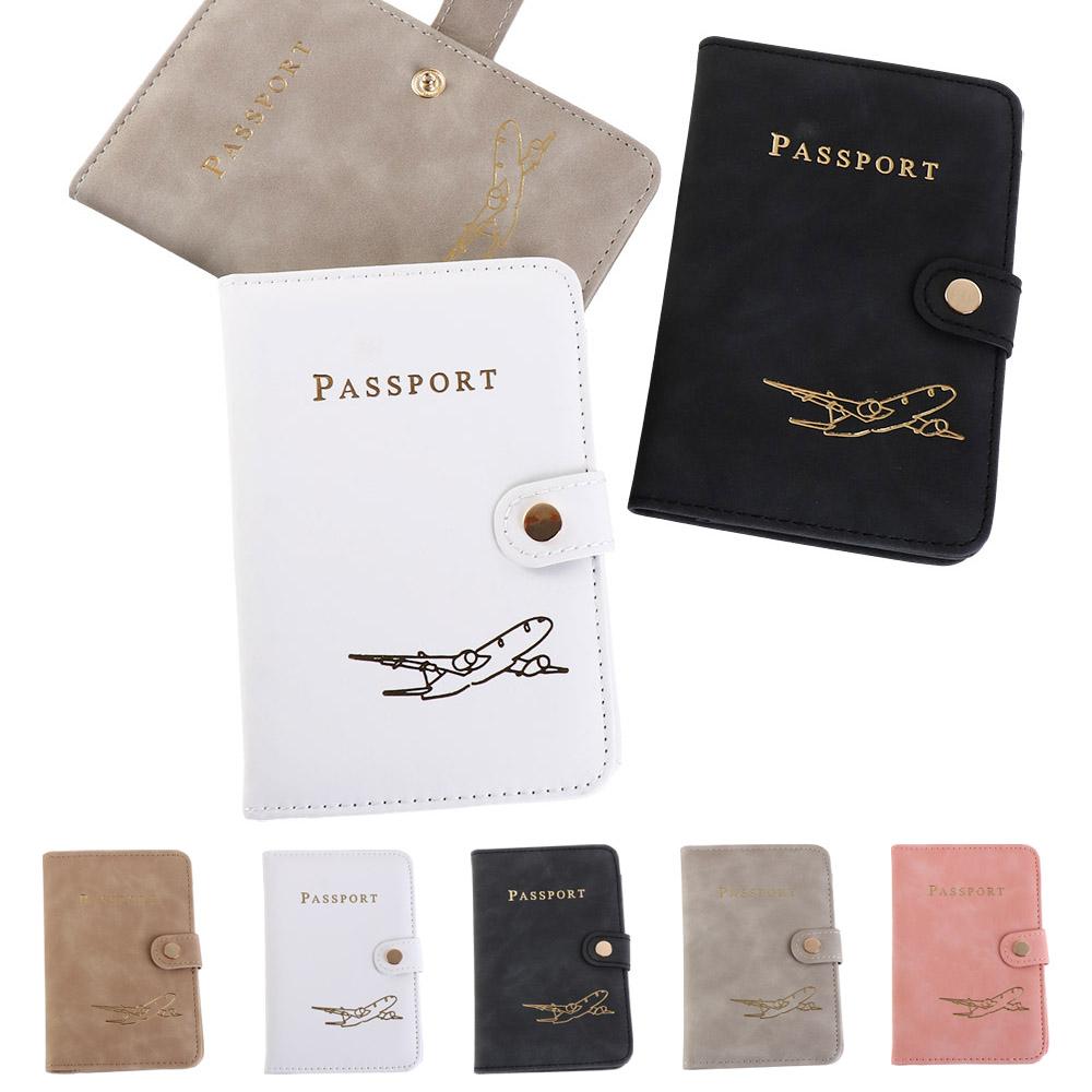 

Аксессуары для путешествий Клип-чехол для паспорта Держатель для билетов Простая обложка для паспорта из искусственной кожи для путешествий серый