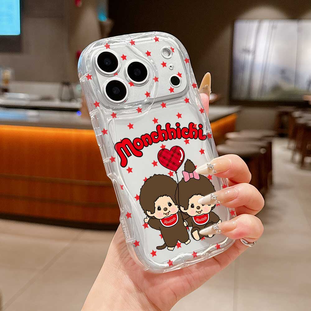 Ins Cute M-Monchhichis Phone Case For Samsung Galaxy A17 M16 A56 A36 A26 A16 A06 A35 A15 A54 A34 A24 A14 A04 A13 A73 A53 4G 5G
