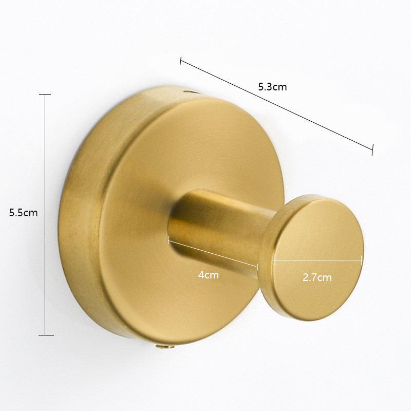 Stainless Steel No-Drill Suction Cup Wall Hook for Coats & Hats - Black