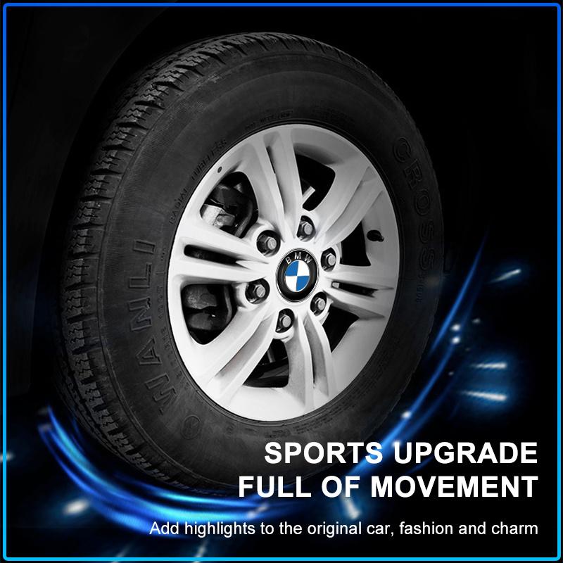 4Pcs 60MM Car Wheel Center Hub Cap Car Accessories For BMW M Performance 1 3 5 7 Series M3 M4 M5 M6 X1 X3 X5 X6 X7 E30 E34 E36 E39 E4