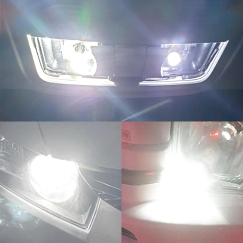 10x BA9S Car LED T4W H6W W5W LED CANBUS COB 2LED Bulb Car Interior License Plate Light Marker Reading Auto Lamp White
