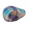 Button Adjustable Plaid Berets Colorful Newsboy Caps Unisex Summer Visor Hat  for Men Women