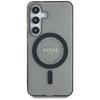 Hülle für Samsung Galaxy S25 Guess Strasssteine MagSafe schwarz