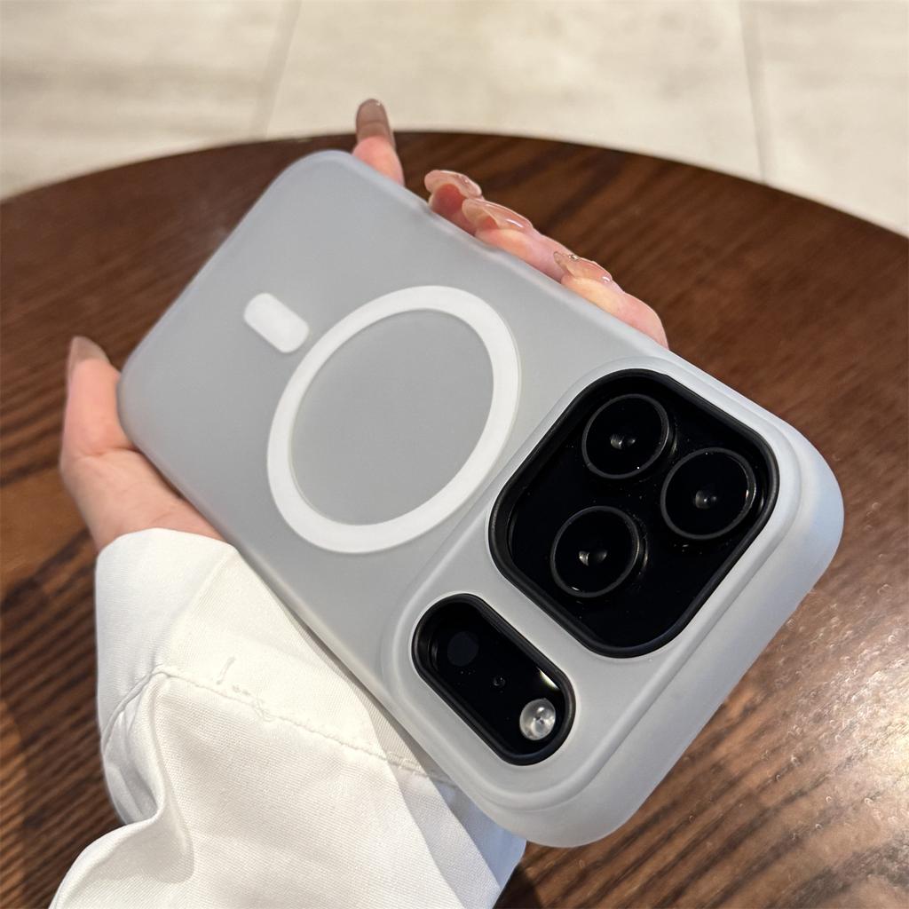 Luxury Candy Color 2in1 Magnetic Case for iPhone 18 17 16 15 14 13 12 Pro Max for Magsafe Charge Clear Matte Shockproof Cover