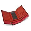 Women's Genuine Patent Leather Tri-fold Wallet, Solid Color, Compact and Multifunctional Card Holder