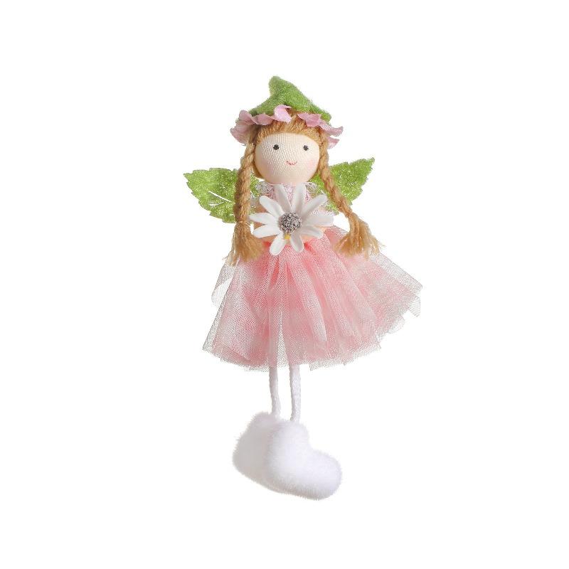 Easter Long Legs Flower Fairy Angel Elf Rabbit Dolls Home Hanging Ornaments Spring Easter Party Supplies Kids Birthday Gift
