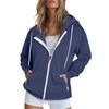 Cross-border 2026 new men's and women's sports hooded sweatshirts, European and American style casual cardigans, zipper-style tops wholesale