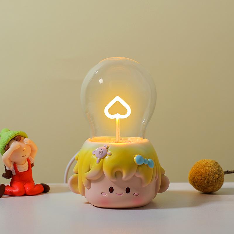 Creative Children's USB Light Bulb Night Light - Fun Bedroom Desk Ornament & Birthday Gift