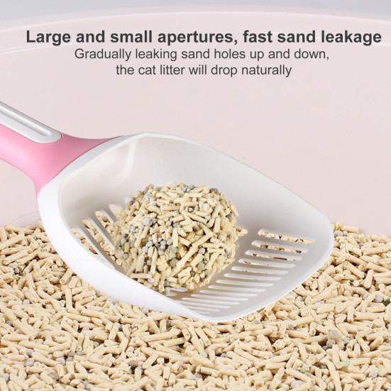 Kätzchen Katzenstreu Schaufel Langer Griff Einfache Filtration Umweltfreundlich Praktisch Katzenstreu Schaufel Haustierprodukt