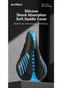 3D Ergonomic Silicone Bike Saddle Cover, High Elastic Shock Absorption, Breathable Non-Slip Cushion for Mountain Cycling