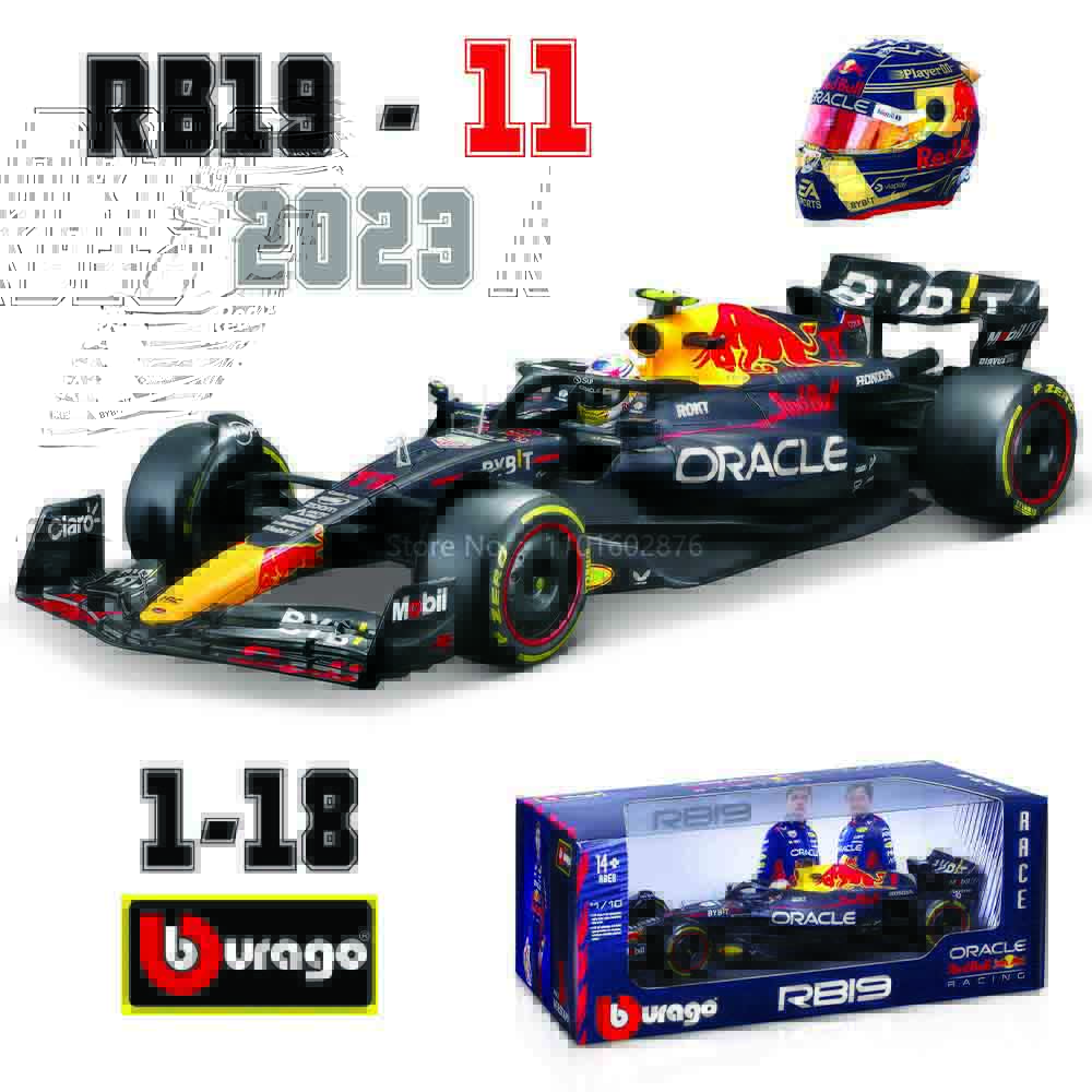 

Bburago 1:18 Multiple styles to choose from 2021~2025 F1 Red Bull Ferrari Racing RB19RB21 1#Verstappen 11#Perez Alloy car model