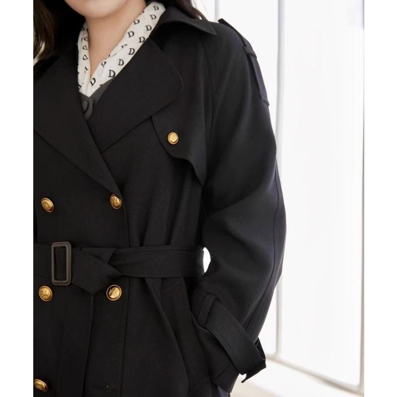 

Ветровка женская средней длины, новый стиль, утягивающее пальто, весна-осень, британская, на шнуровке, повседневная, ветрозащитная, верхняя XL