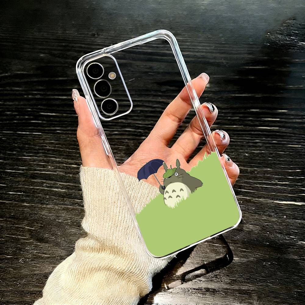 My Neig-hbor t-Totoro Phone Case For SamsungA10,12,20,21S,30,31,40,50,51,52,70,71 Transparent Cover Samsung a52 a52S