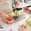 Naijiang Luxury Gold-Rimmed Glass Snack & Fruit Platter