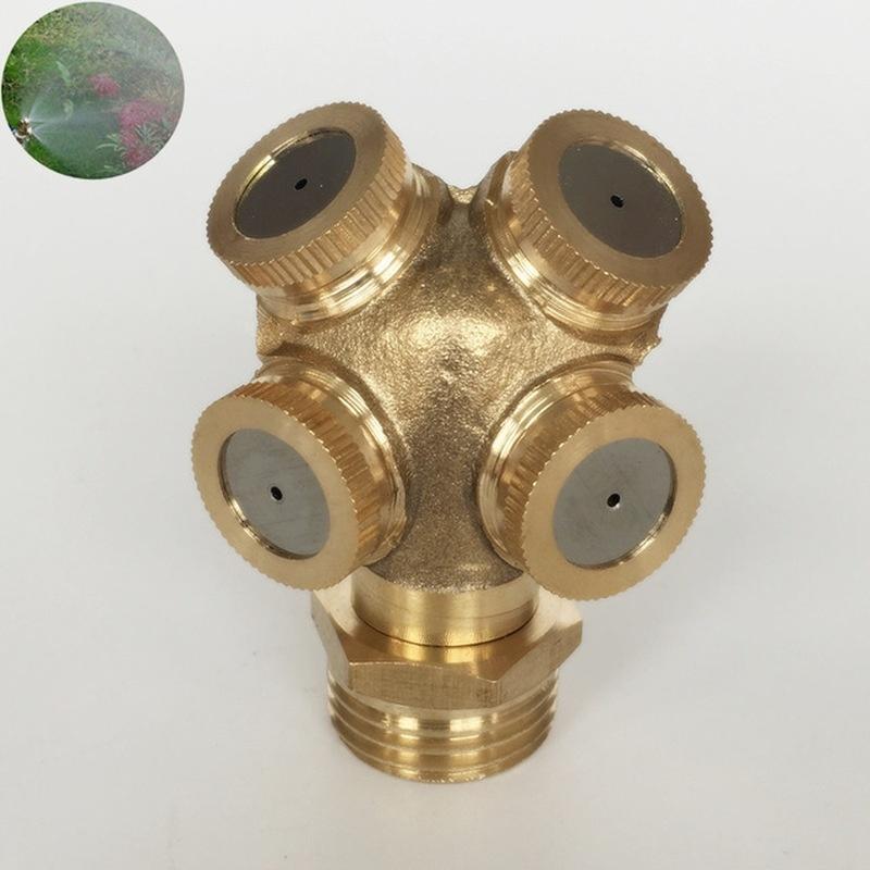 Garden Watering Brass Spray Misting Nozzle Garden Sprinklers Water Connector