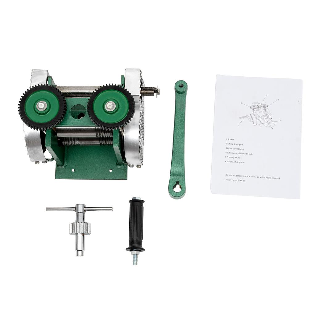 Станок для прокатки, Ручний стіл для виготовлення ювелірних виробів з ручним приводом, Прес-інструмент для таблетування ювелірних виробів 1:3 Пресувальні вальці для виготовлення ювелірних виробів