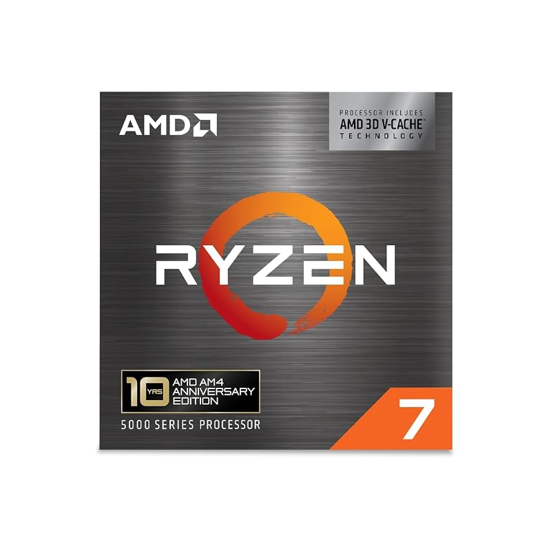 AMD Ryzen 7 5800X3D 10th Edition Without Cooler, AM4 Compatible, 8 Cores / 16 Threads, TDP 105W CPU, 100-100000651POF CP1718