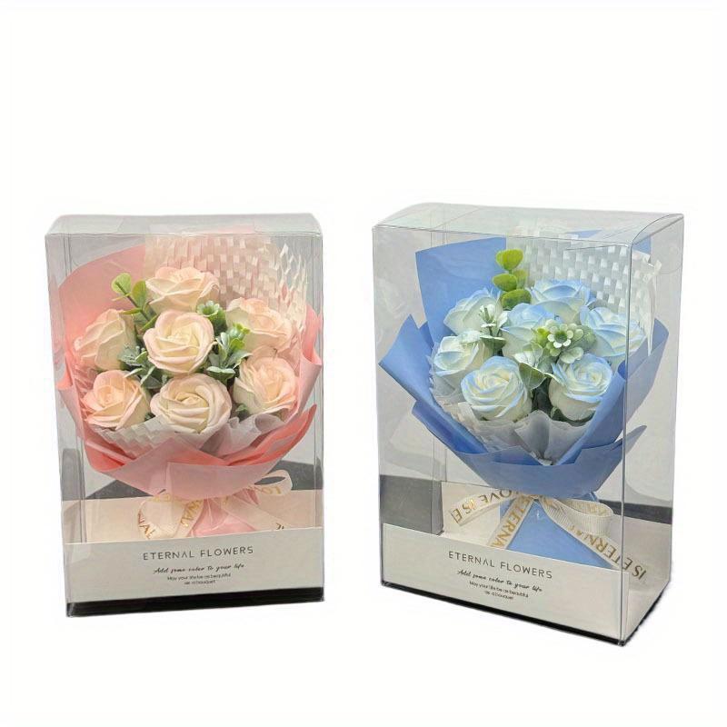 1Pc Mini Pocket Meet Small Bouquet Rose Sunflower Preserved Flowers, for Holiday Home Decoration