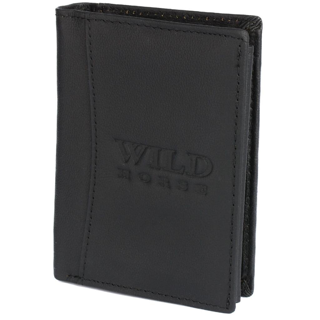 Portfel Męski Skórzany Z Zapięciem Wild Horse Rfid Czarny