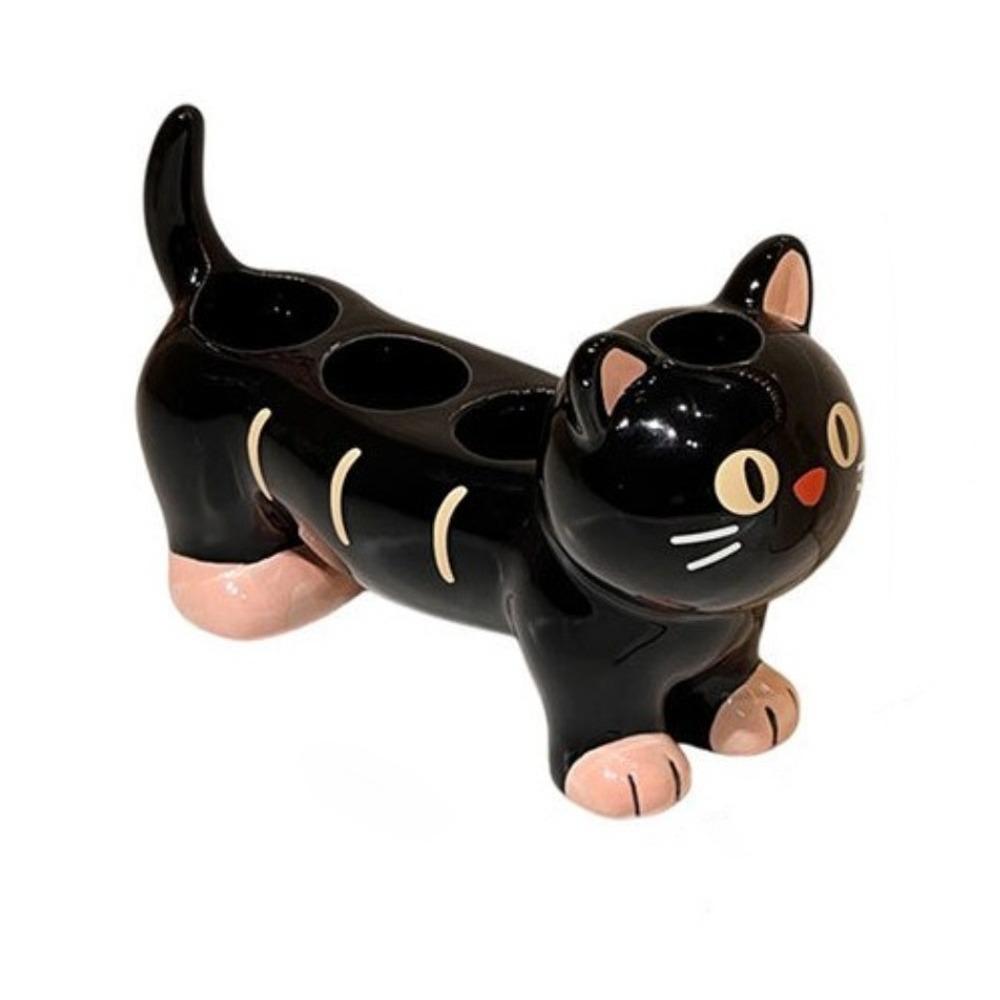 Cat Dog Shape Electric Toothbrush Stand Cartoon Toothpaste Toothbrush Base Washstand Vanity
