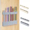 Wall Mounted Silicone Straw Holder Reusable Cabinet Door Storage Container Straw Storage Rack  Bar