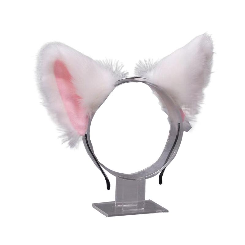 Funny Cat'S Ears (Steamed Cat-Ear Shaped Bread) Plush Hair Hoop, Cute Plush Ear Headdress, Versatile, Take Photos And Dress Up Magic