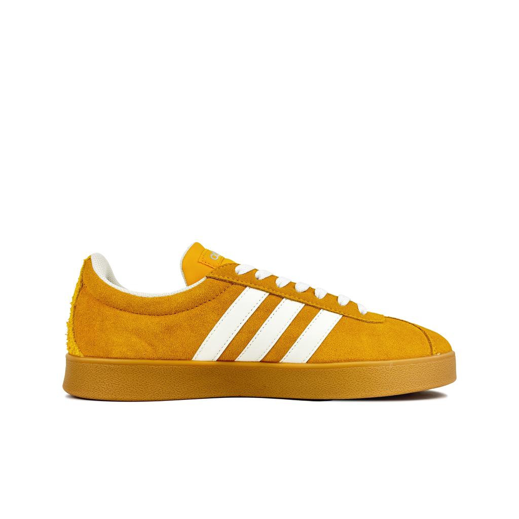 Adidas VL COURT 2.0 Bubble Wheat Slip Resistant Abrasion Resistant Low top Skateboard Shoes Unisex Yellow White JI0495(Team619-)