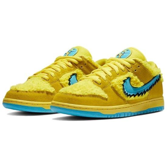 Nike Dunk Low SB x Grateful Dead Urso Amarelo Masculino CJ5378-700
