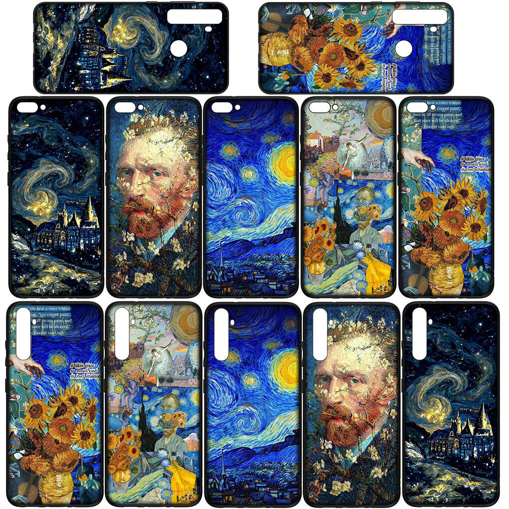 Phone Case for Samsung Galaxy S25 S23 S22 S24 Ultra FE A05 A06 A15 A16 A36 A37 A35 A54 A24 A52 A55 A56 A57 A25 A26 A53 A17 Starry Night Van Gogh Cover