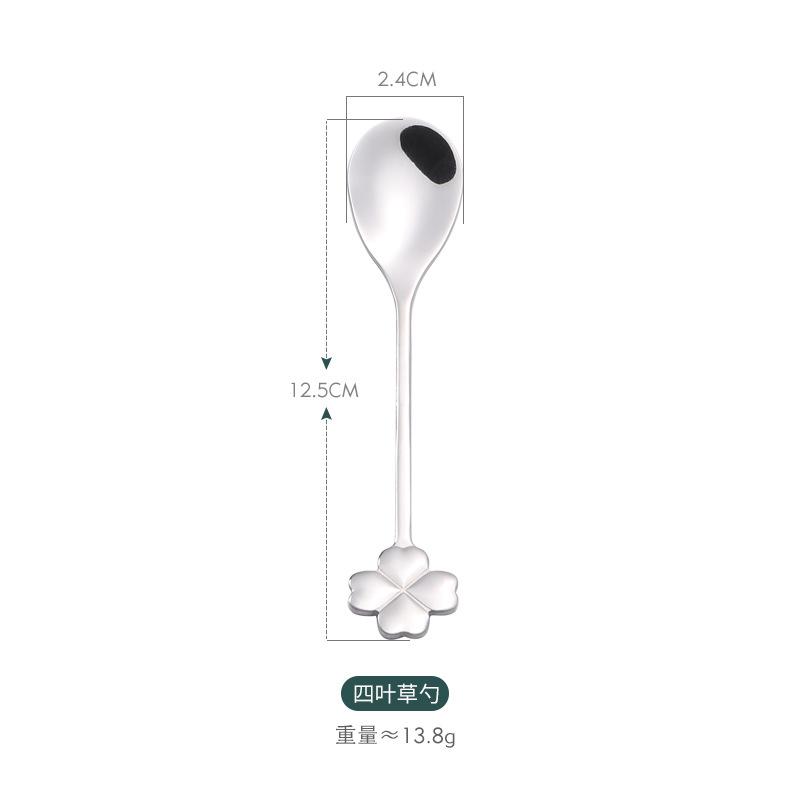 

304 stainless steel coffee spoon creative rose flower spoon love spoon, wedding gift set cake dessert spoon