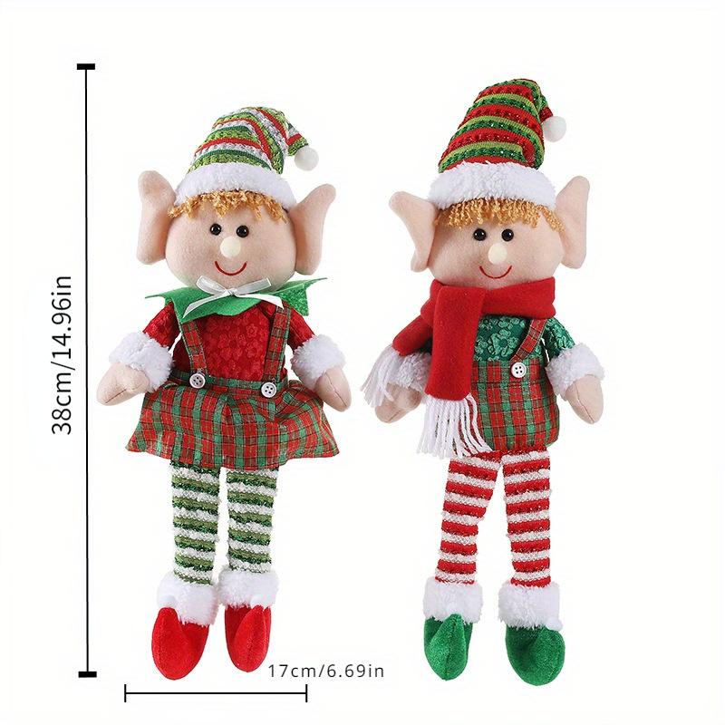 Large Size Christmas Plush Leg Elf Doll Ornaments for Boys and Girls Elf Dolls New Year Home Decorations Christmas Tree Hangings