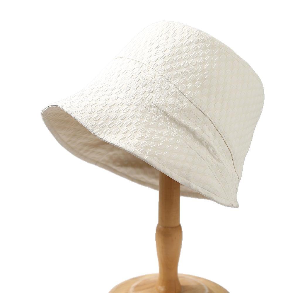 Bubble pattern bucket hat women's niche plain bucket hat women's sunshade sunscreen hat basin hat