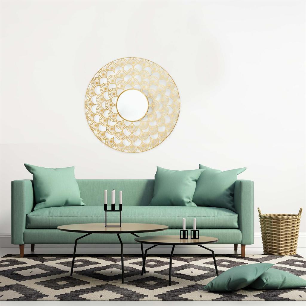 Mandala Mirror 70cm Gold