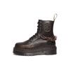 Dr. Martens Warner Bros. X  Jadon Series Leather Round Toe Lace-Up Comfortable Short Martin Boots 5cm Unisex Boots Dark-Gray-Brown 31746302