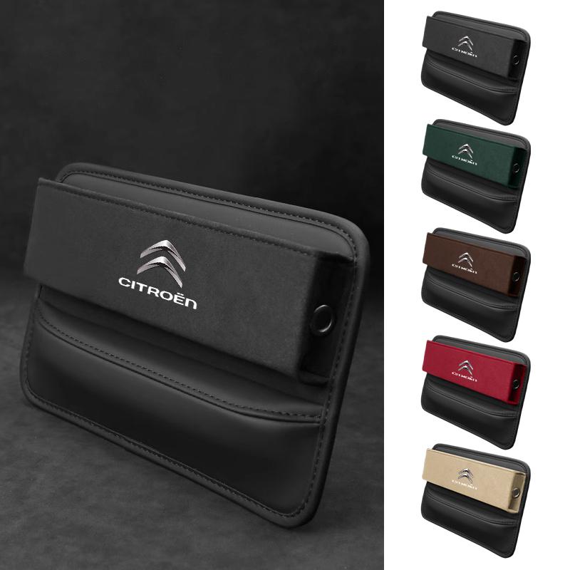 Autositz-Spalt-Aufbewahrungsbox Wildleder für Citroen C4 C3 C5 C1 C2 Berlingo Celysee Cactus Picasso Aircross Saxo Grand alc256