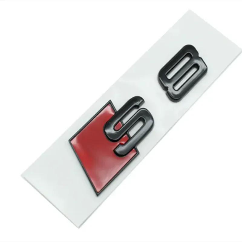 

1 шт. Эмблема логотипа багажника автомобиля, наклейка для S3 S4 S5 S6 S7 S8, буквенно-цифровая эмблема, спорт, рестайлинг S-класса S8 чёрный