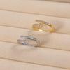 T-shaped Diamond Ring - Elegant, Versatile Design for Everyday Wear