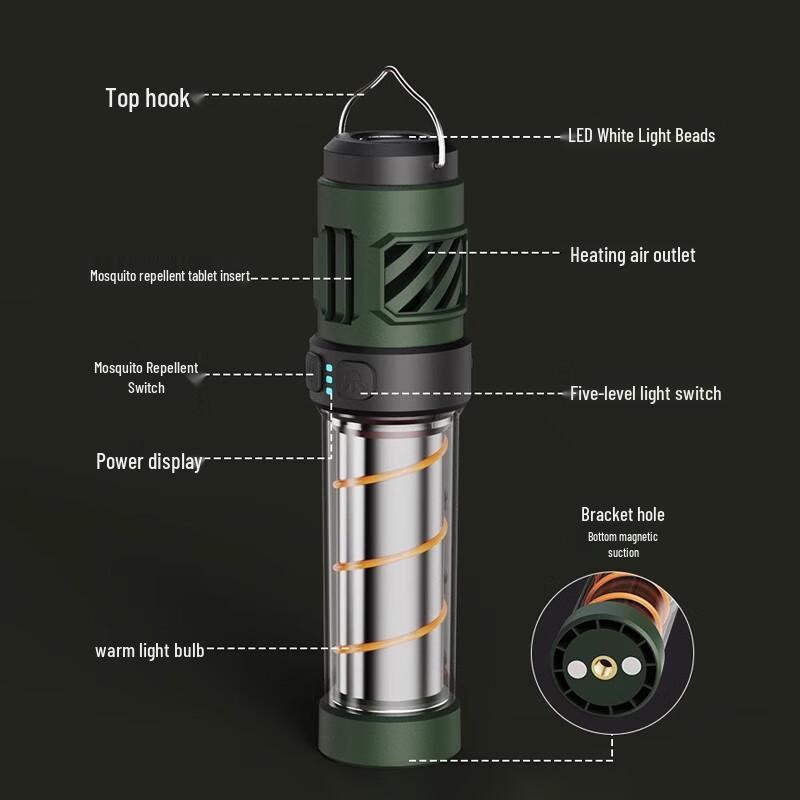 Multi-functional Outdoor Mosquito Repellent Camping Lamp
