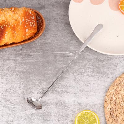 1-Pack Stainless Steel Long Handle Mixer Spoons Ice Cream Dessert Spoon Utensils
