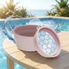 Built-in Ice Tray Foldable Face Ice Bath Bowl Silicone Cooling Washbasin  Skin Care