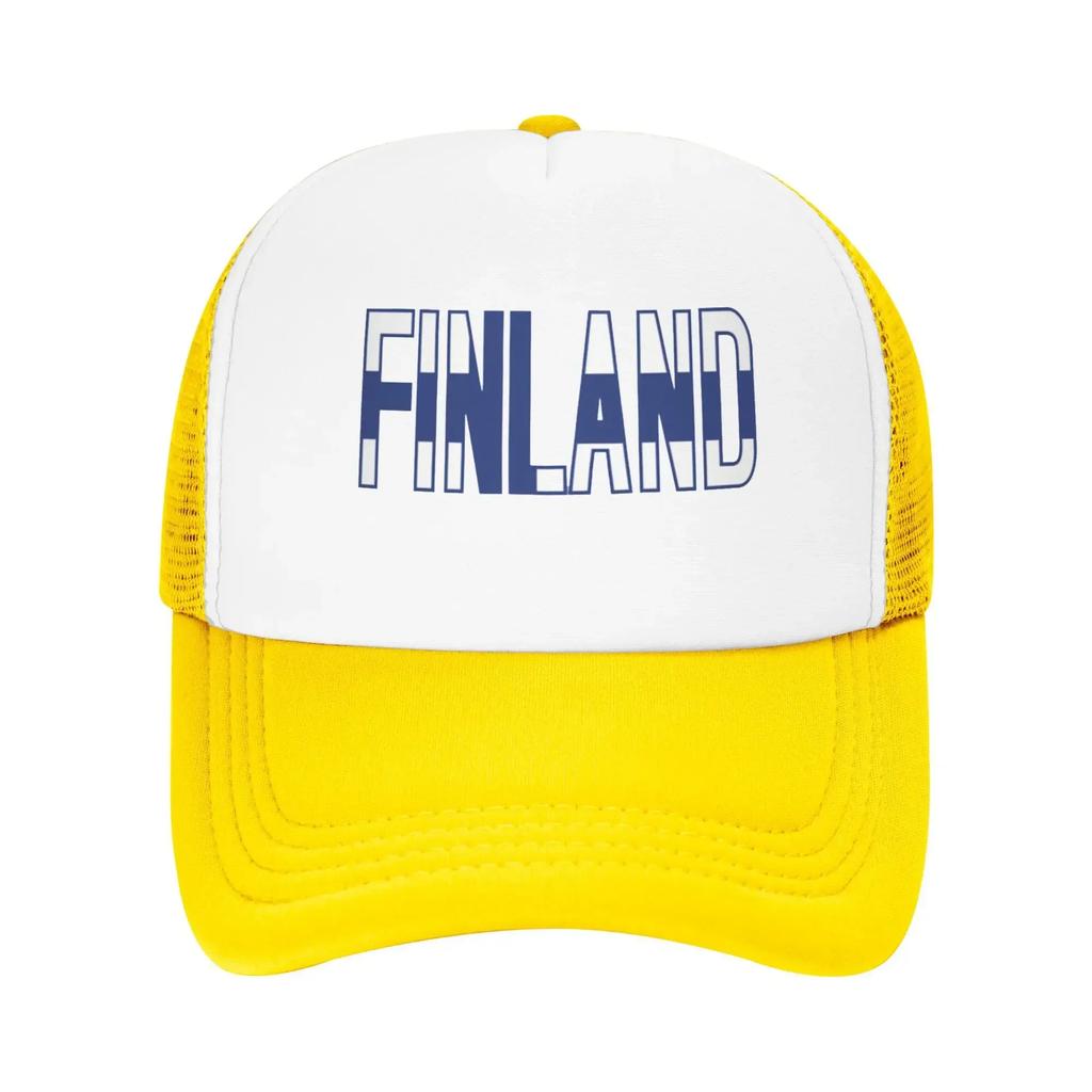 Finland Suomi Test Summer Mesh Baseball Caps For Mens  Camping Female Beach Dad Hat Hip Hop Trucker Cap