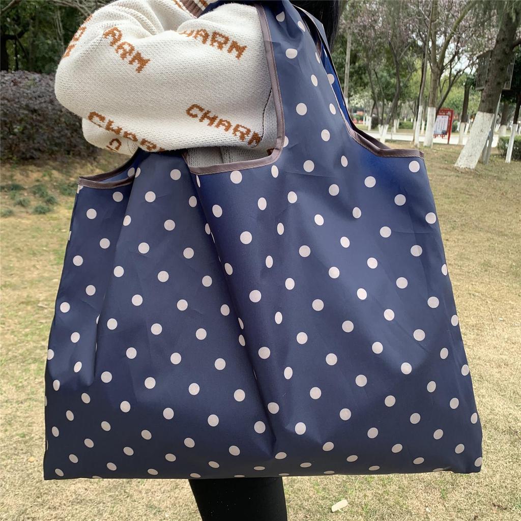 Eco-Friendly Foldable Korean Style Portable Shopping Bag - Medium Size Handbag
