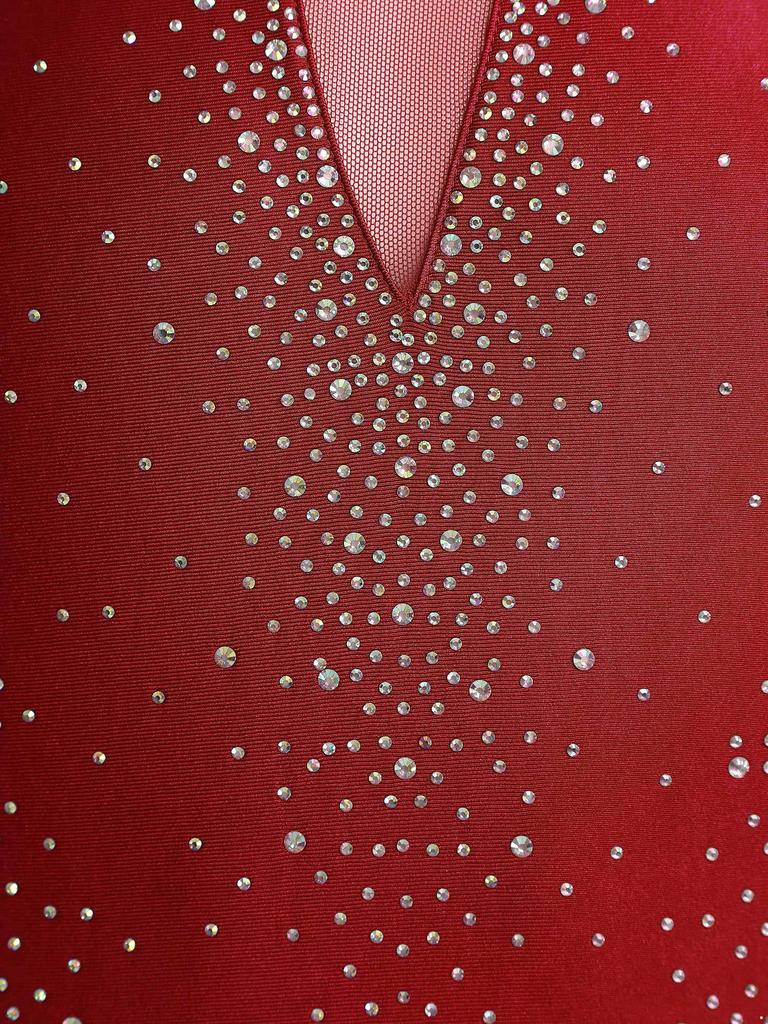 Pánská akrobatická gymnastika kombinéza Tango Rumba Chacha Latinskoamerický tanec body tričko topy pánské dlouhý rukáv krasobruslařský dres